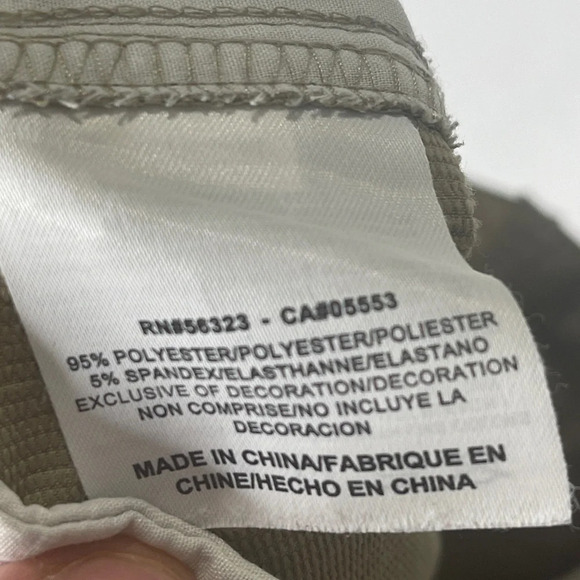 Nike Dri-fit Men’s Tan Pinstriped Golf Shorts Size 32 Khaki Stripes - Picture 7 of 7